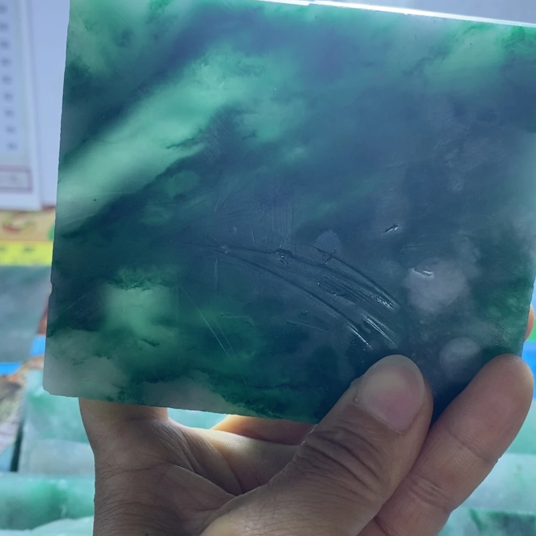 娴***定制石英质玉（非洲翠）天然非州翠手镯