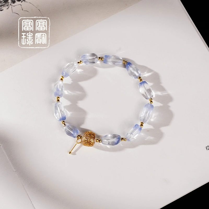 【仲夏】富富珠宝 水晶18k金气质手串（天然珠宝多样性发）