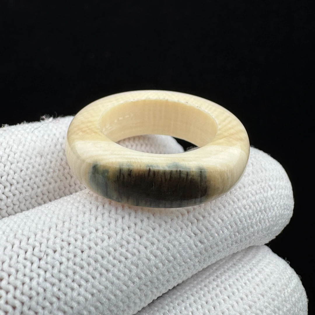 D2535天然猛犸牙 戒圈16*26*6mm支持鉴定 假一罚四