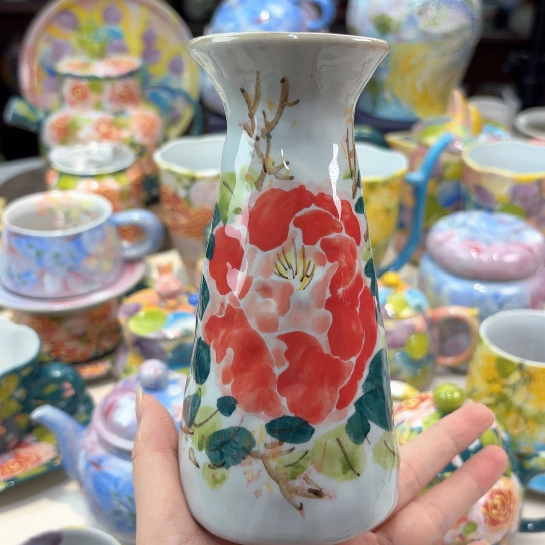 景德镇手绘高温釉下彩陶瓷茶具