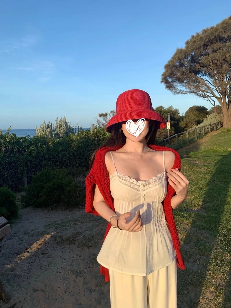 吊带/短袖双版本 白色性感蕾丝花边拼接吊带背心打底内搭20887