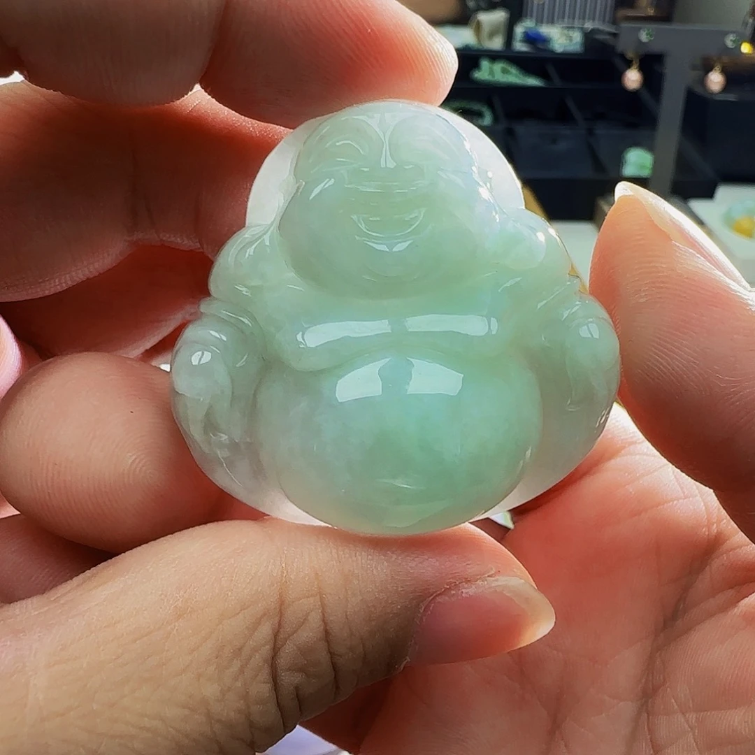 翡翠未镶嵌吊坠(不含链)平**乐