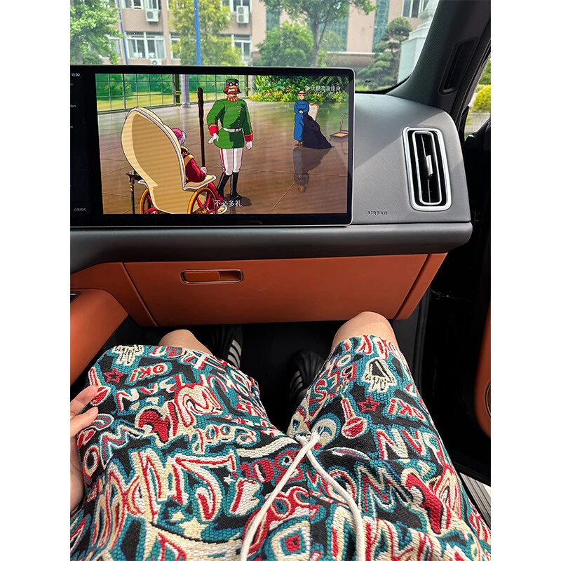 夏威夷民族风短裤男款夏季潮牌运动裤子ins宽松休闲沙滩五分半裤