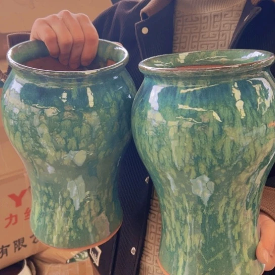 紫砂花盆高28口15————