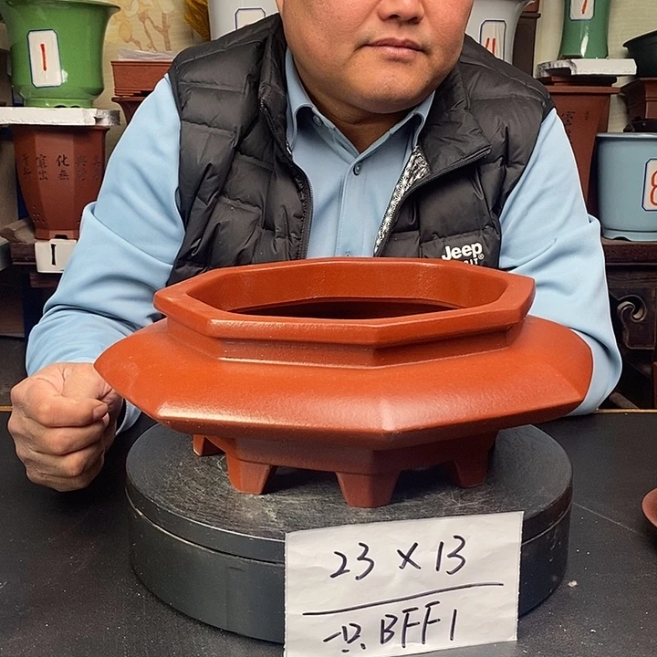 紫砂花盆货号一只BFF1