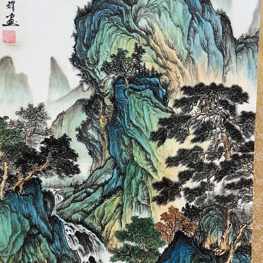 国画心***闲QA原创山水作品！带证书！限购一单