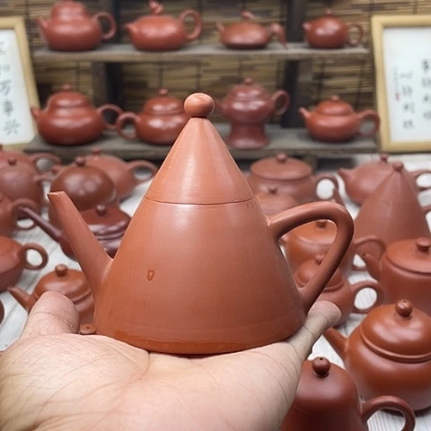 林*荣潮州朱泥手拉壶金字塔
