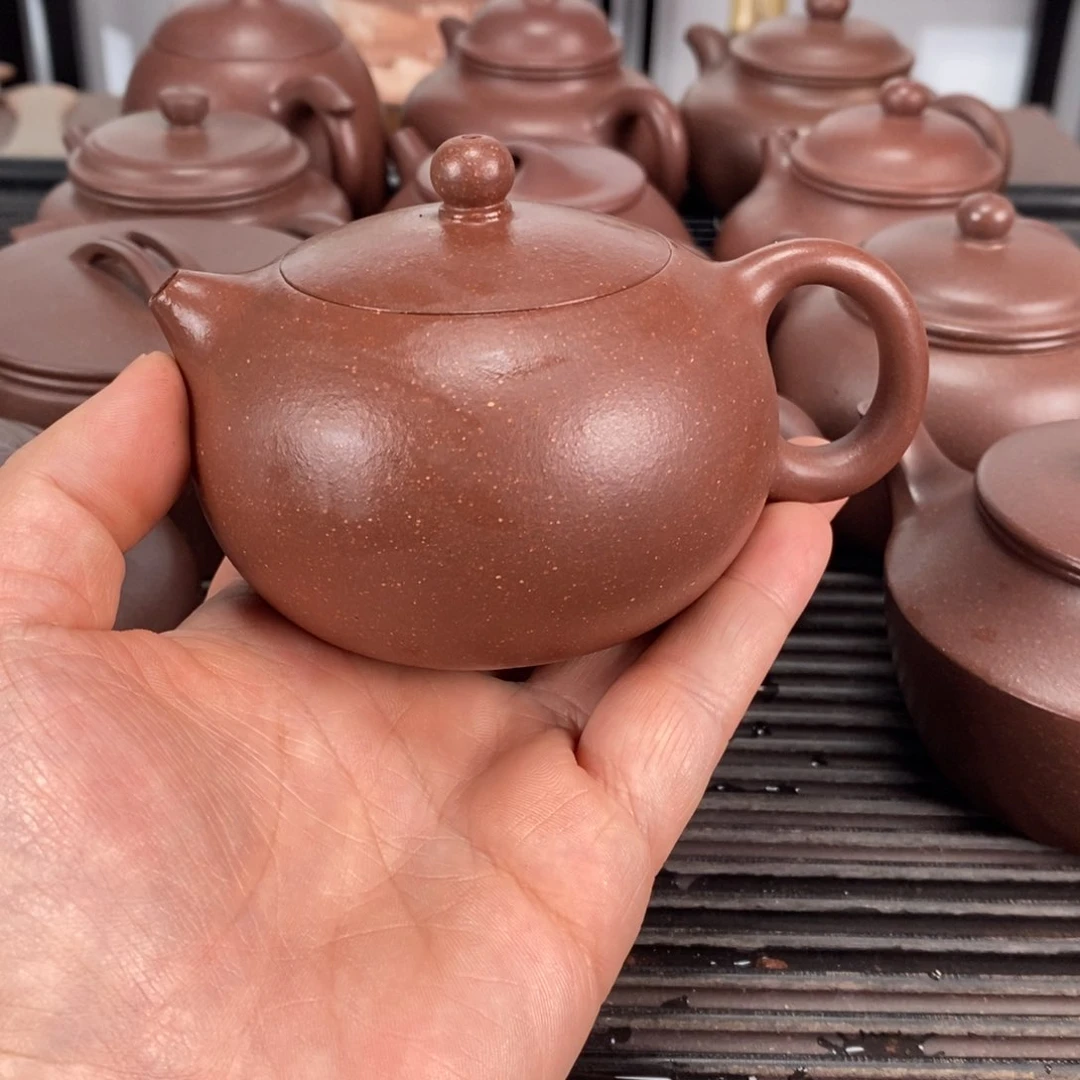 紫砂茶壶底槽清西施容量210毫升