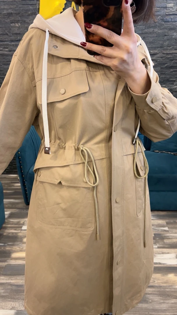 【UMIDA】新款时尚百搭高档女性风衣