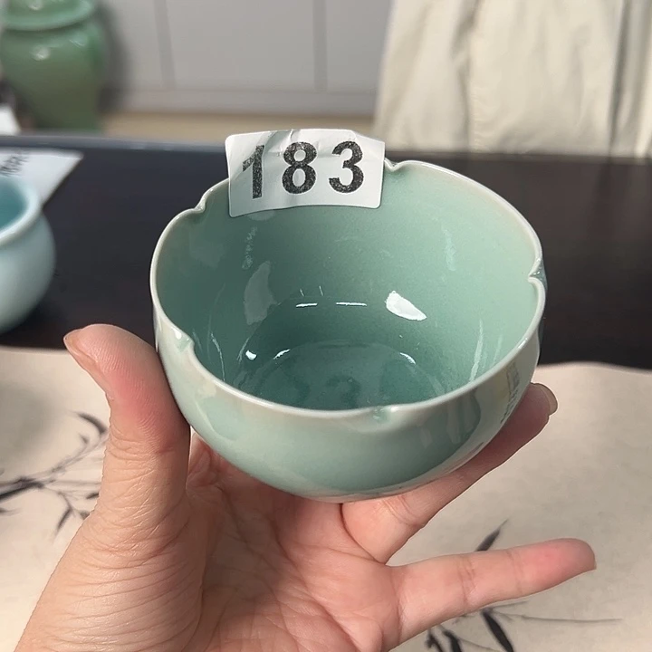 龙泉云间青瓷小米茶器