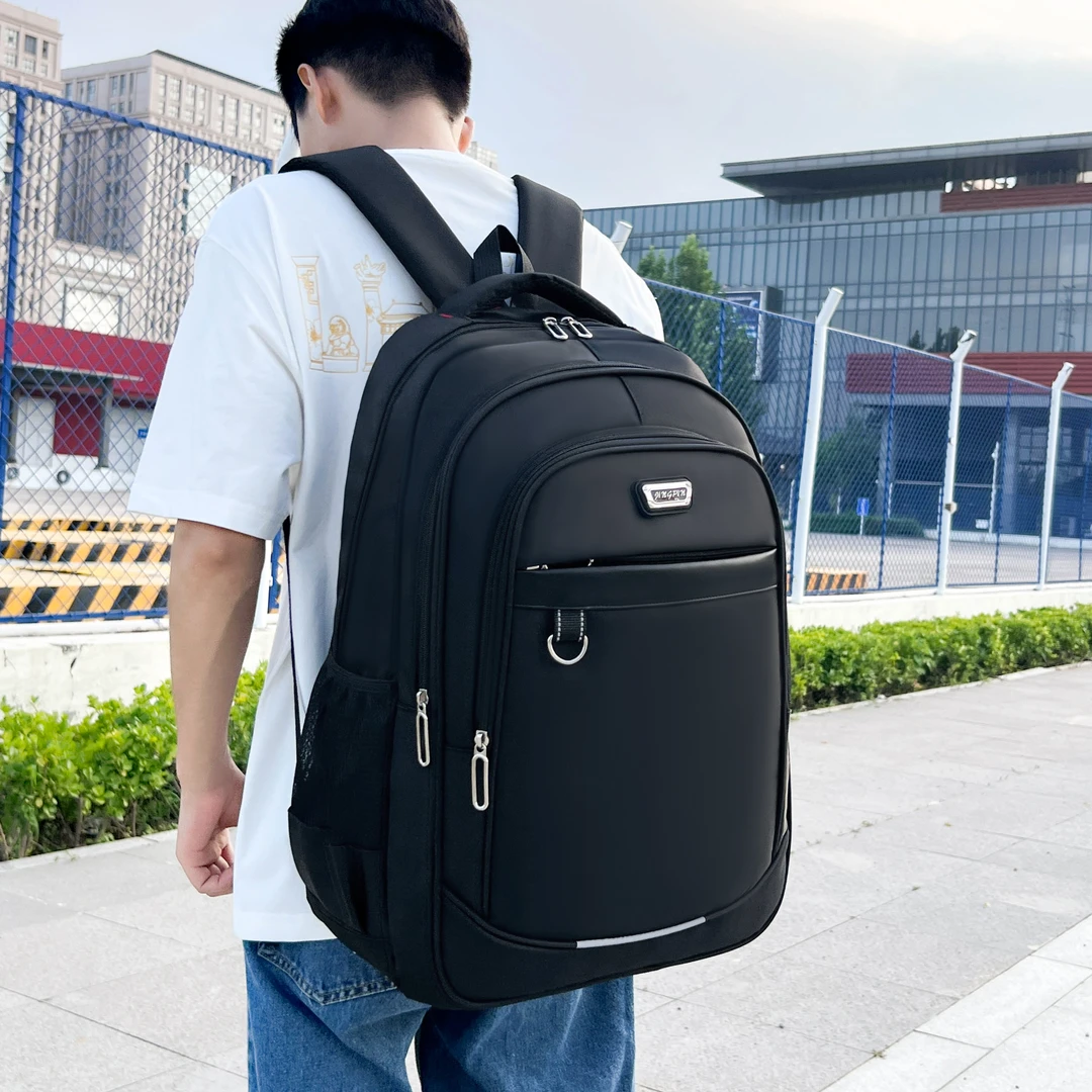 2025新款双肩包腰部支撑大容量背包初中高中学生书包1676