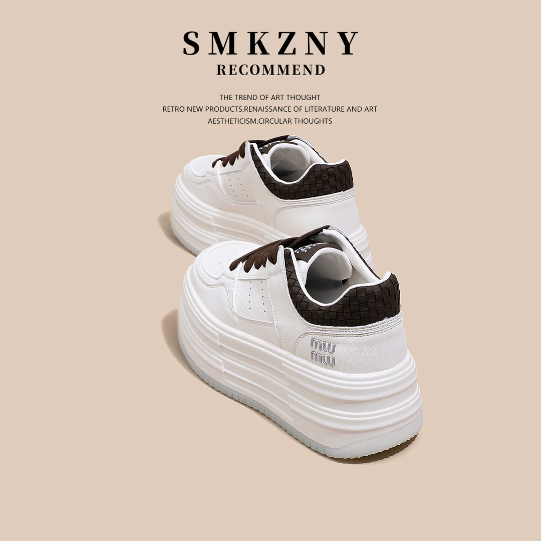 欧货爆款厚底小白鞋女2025新款秋季百搭学生增高休闲板鞋-06-5519