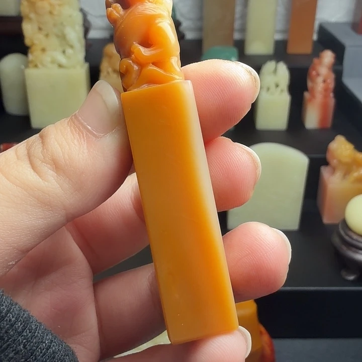 星***呀昌化石印石纹样黄