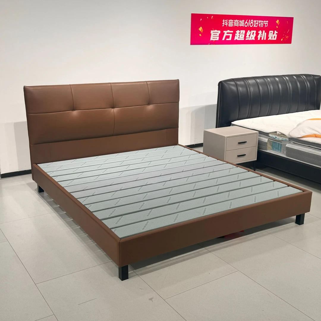 长风T-983 超薄皮艺床 超省空间小卧室首选超薄床头大气时尚极简