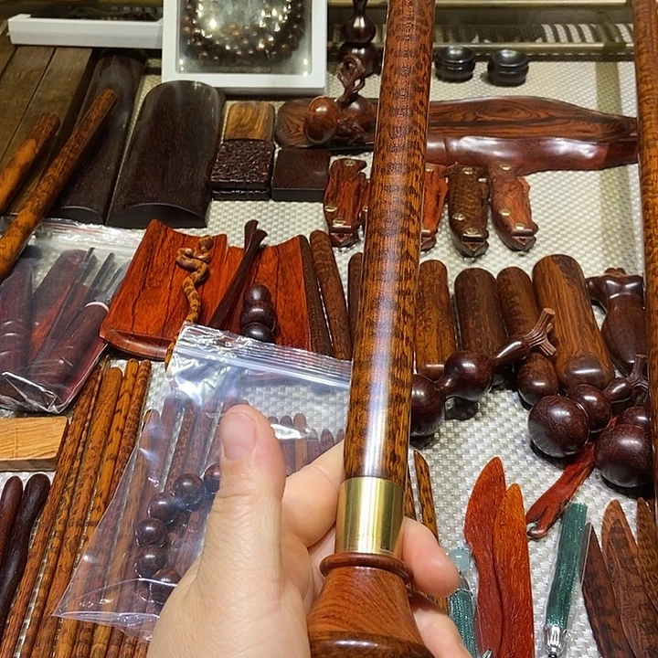 南美蛇纹木文明棍一根