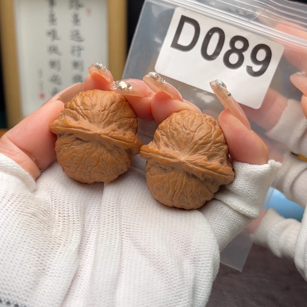 把件桃核35蛇皮纹d089