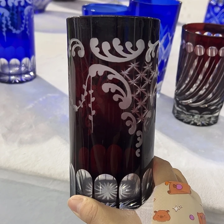 平底款水晶玻璃微瑕一个