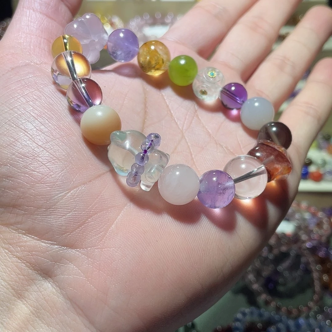 水晶未镶嵌手链手链