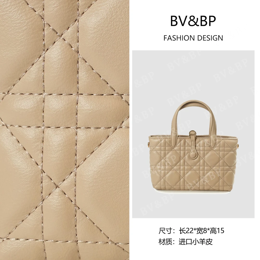 BV&BP· 原创设计 真皮高定手提单肩包9001-胭脂米色