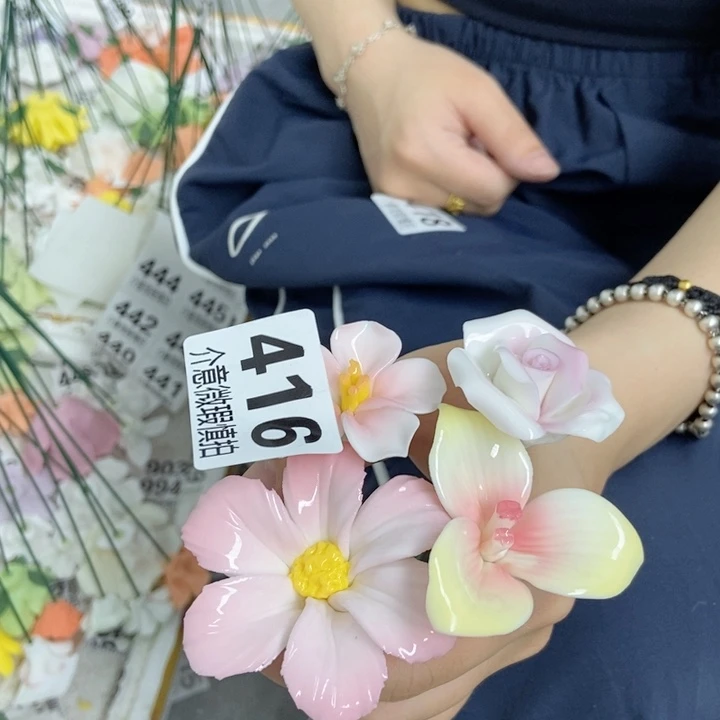 杯手工制作陶瓷花