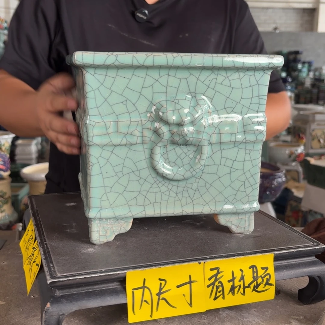 。一风堂石湾花盆 微瑕 内17*16