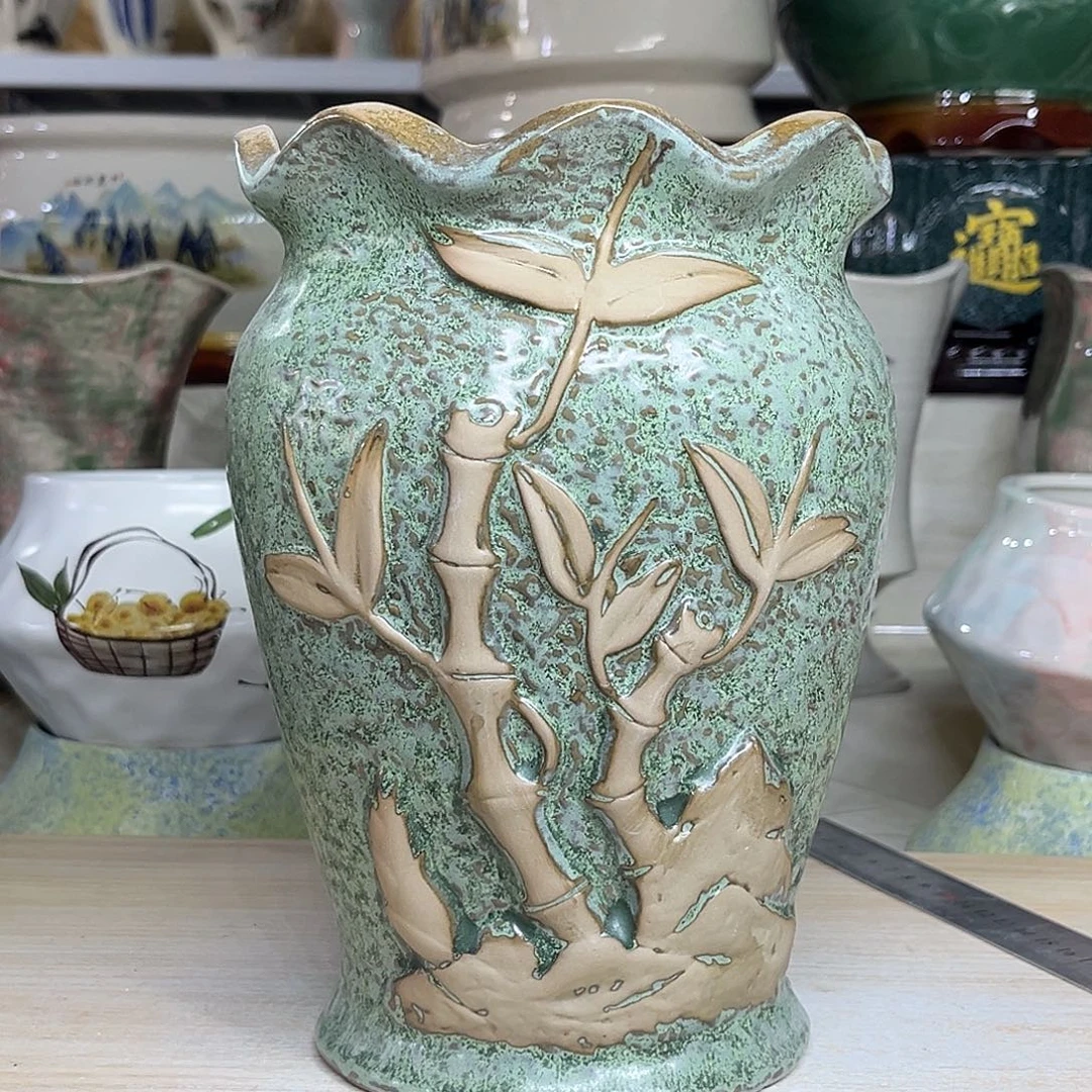 陶瓷绿植多肉微瑕花盆外口径：14*21