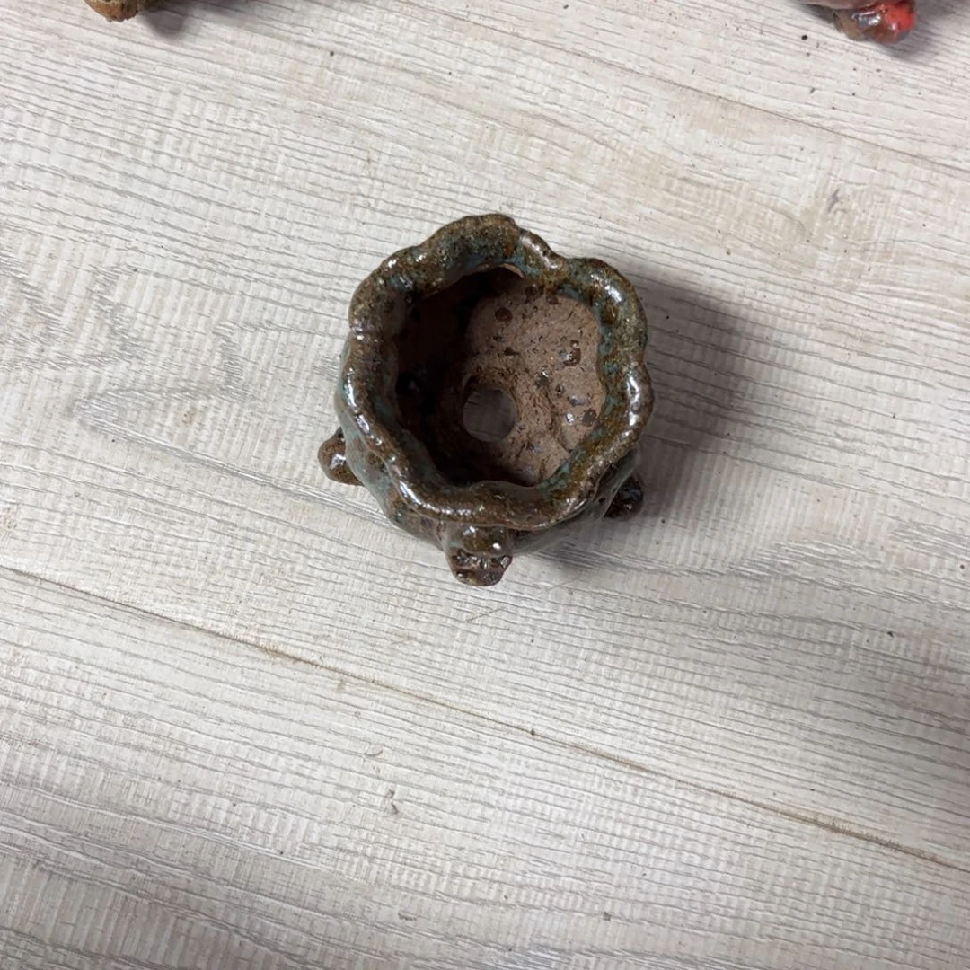 ，***，泥塑古镇炻陶花盆