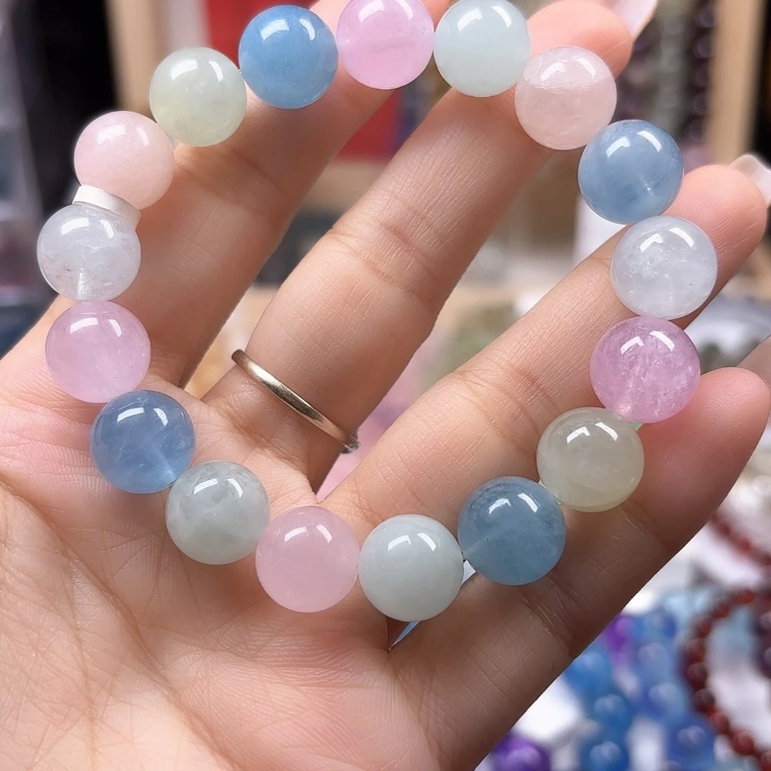 水晶手链未镶嵌摩根石12.3