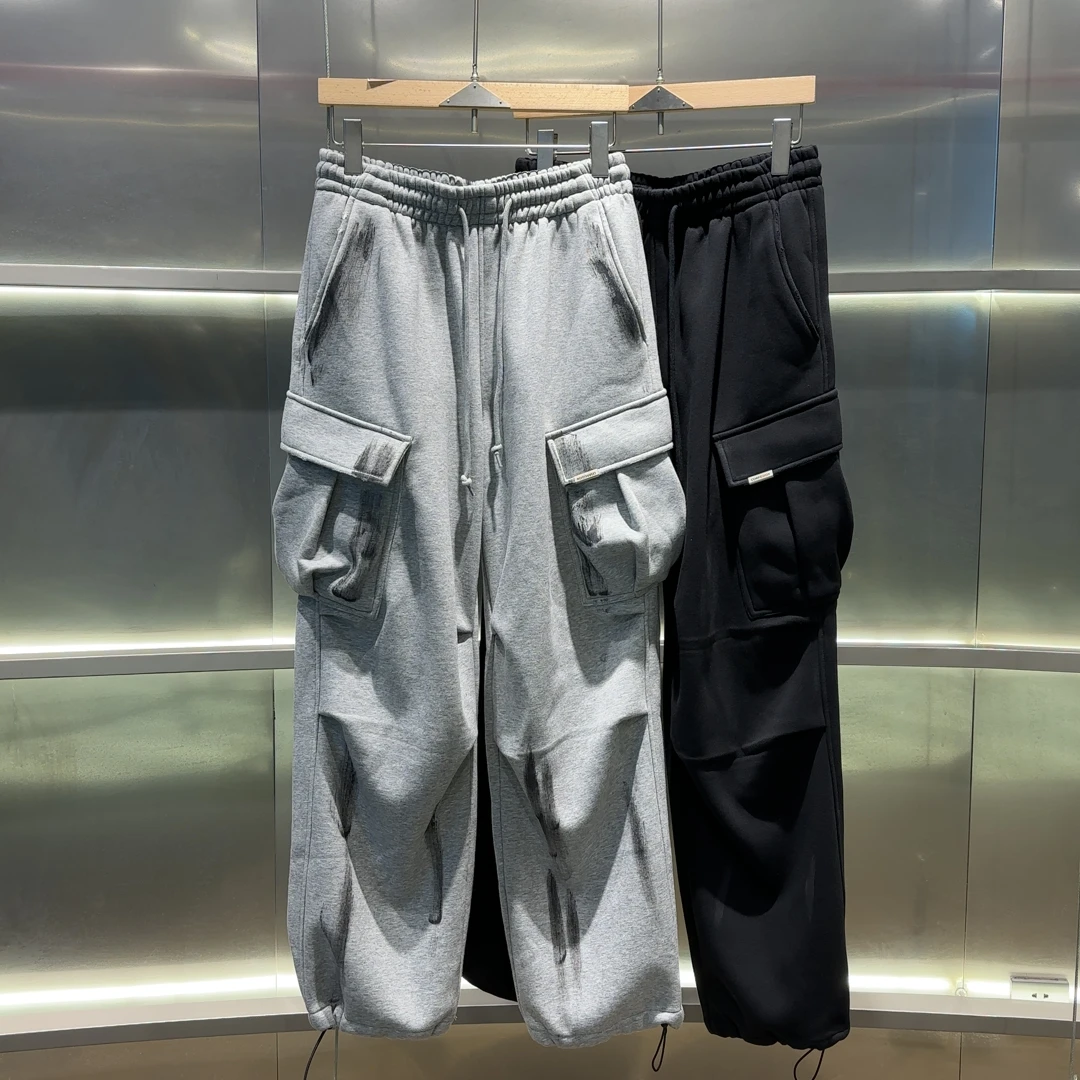 加绒加厚长裤 新款时尚休闲裤男女同款9826