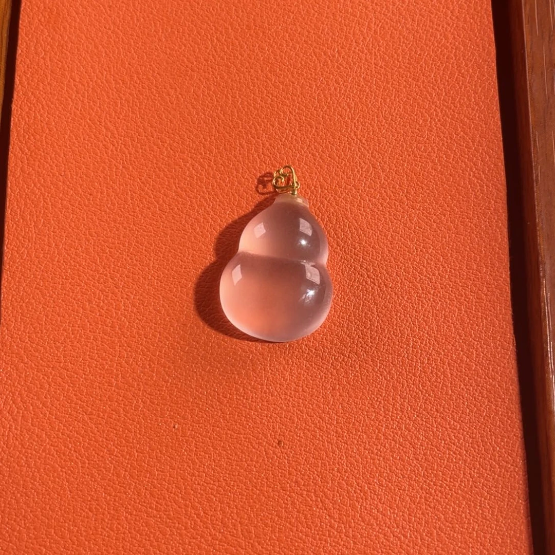 小****石英质玉18K金镶嵌葫芦