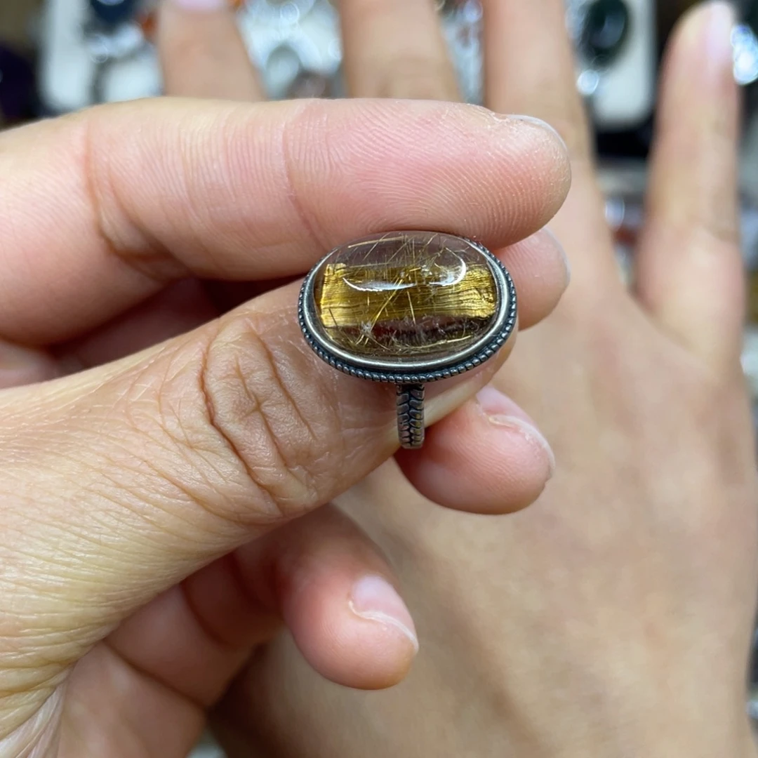 【闪购商品】银S925镶嵌珠宝半成品水晶戒指