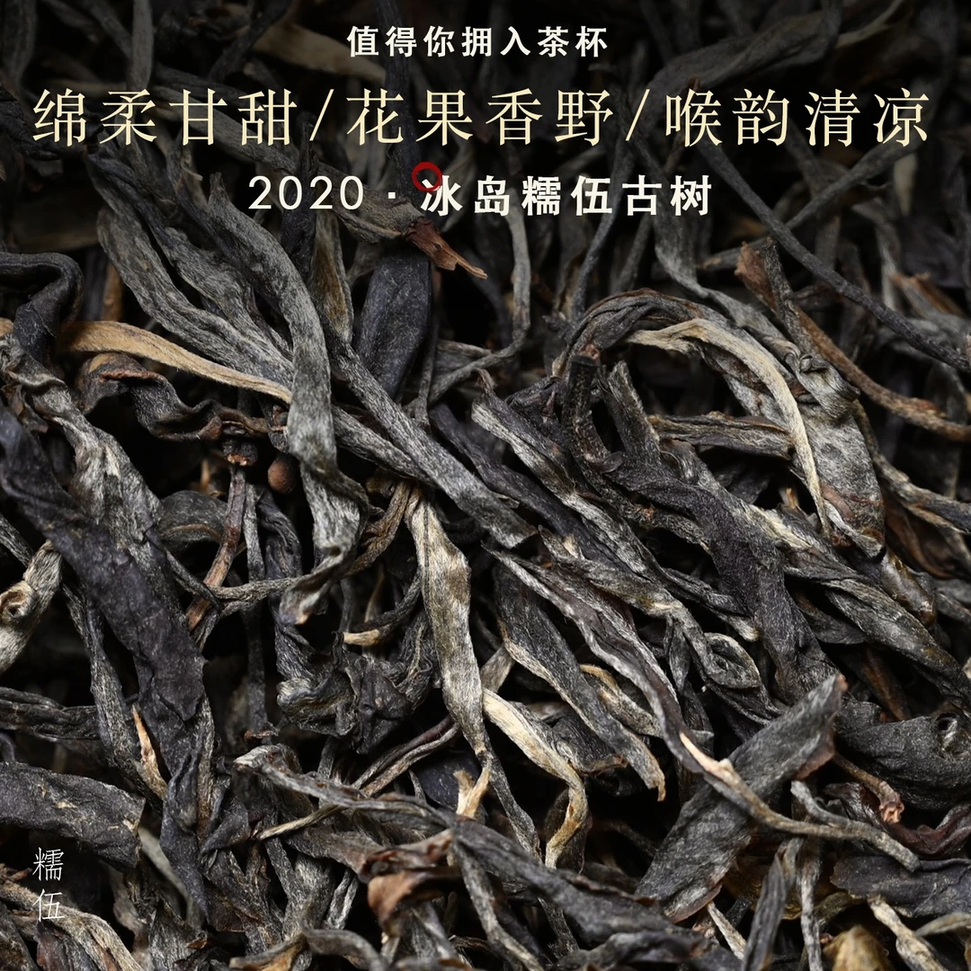 【洱与茶妃】2020年普洱生茶冰岛糯伍100克散茶包邮