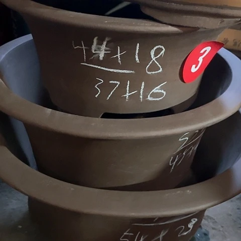 紫砂花盆大四角盆一个