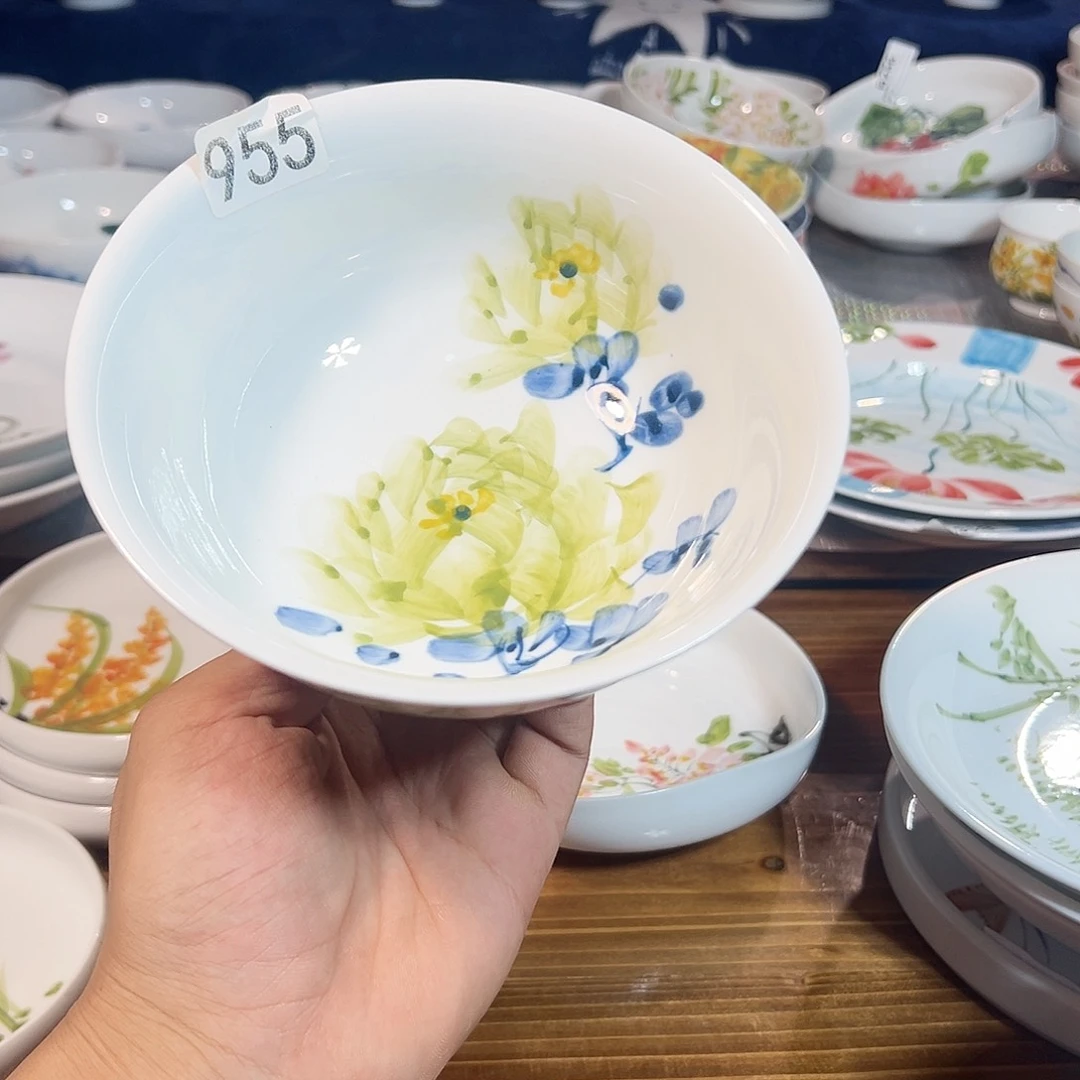 景德镇手工手绘陶瓷6寸正德碗