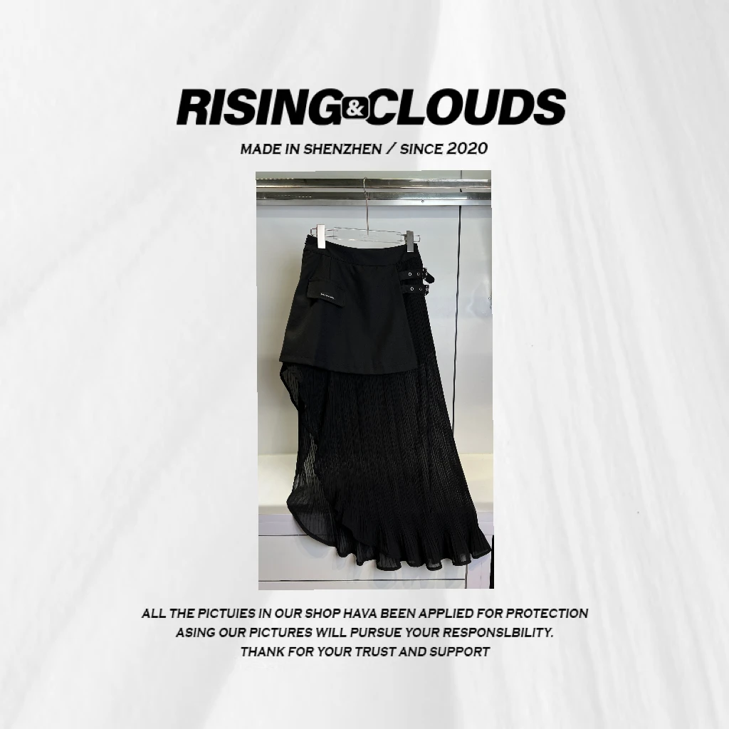 小法【华尔兹】舒适显瘦休闲不规则纱裙080058GT