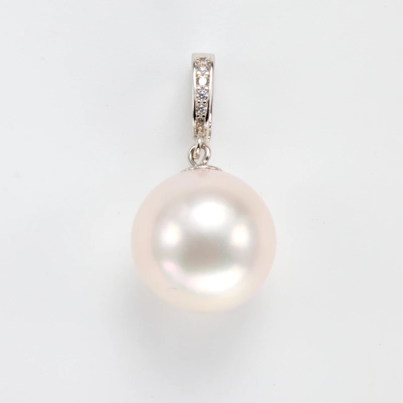 阁主珠宝天然珍珠近圆吊坠 12-13mm【多样性发其一】【多样性发其