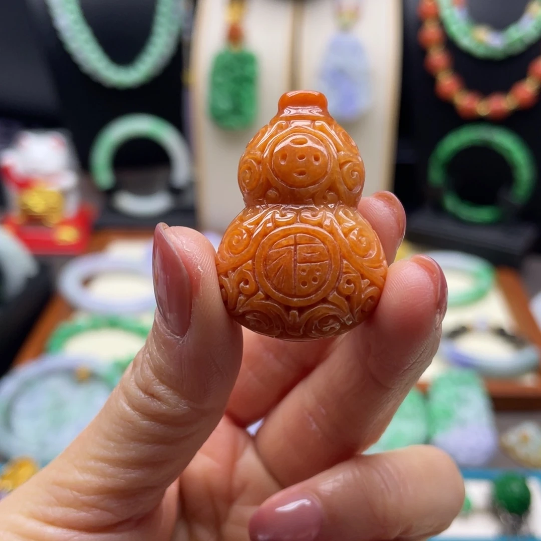 翡翠未镶嵌颈饰翡翠葫芦