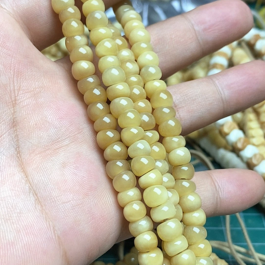 把件龙脊菩提蒜瓣大肠玉化料原生态保真龙脊