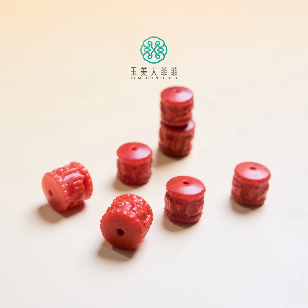 石惑珠宝~南红单珠吊坠约8*9mm/多样性发一