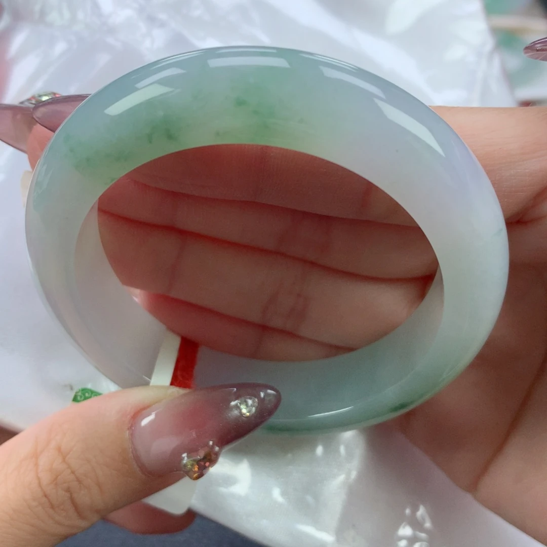 翡翠手镯未镶嵌52.5正圈