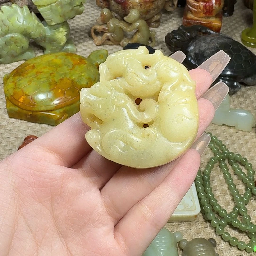 白玉菩提吊坠挂件