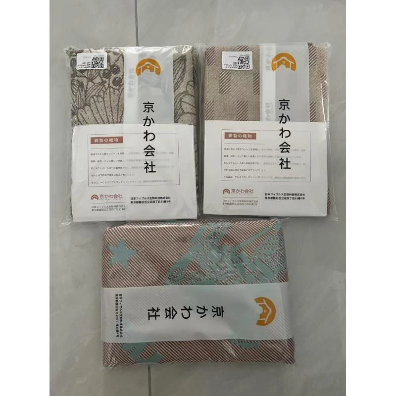 专享【京かわ会社】纯棉纱布浴巾 75*160cm 不挑花色浴巾 花香-流苏