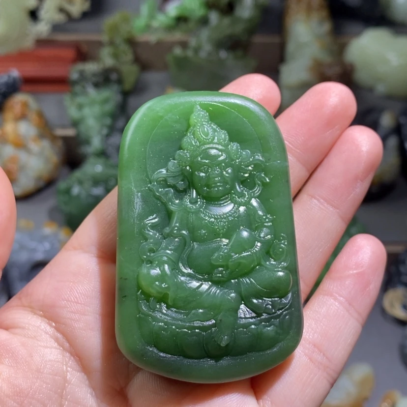 【闪购商品】和田玉未镶嵌挂件卡**瓦定制