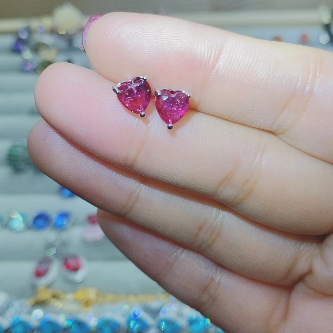 【闪购商品】托帕石耳饰银S925镶嵌