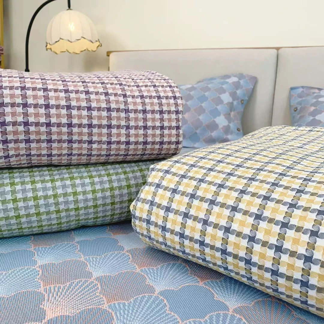 【A类提花-云柔夏凉棉花被】色织长绒棉柔软单人双人空调被全棉机洗