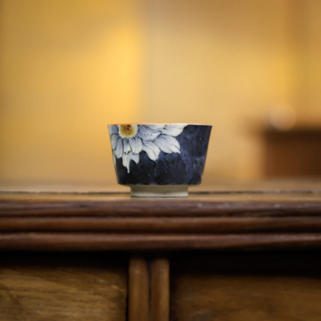 【熹谷言物】青墨向日葵茶杯70ml（青墨0055）