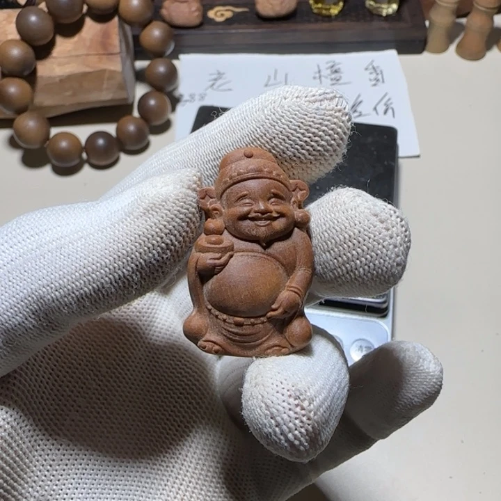 小***鱼檀香木老山檀香宝宝佛财神奶香