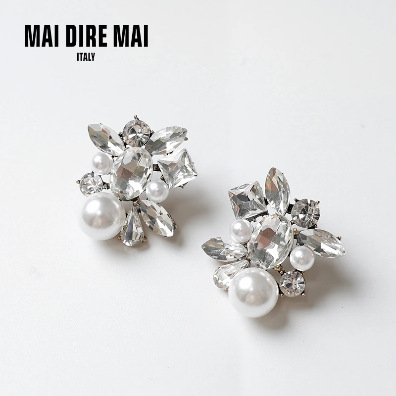 MAI DIRE MAI法式复古水钻耳饰