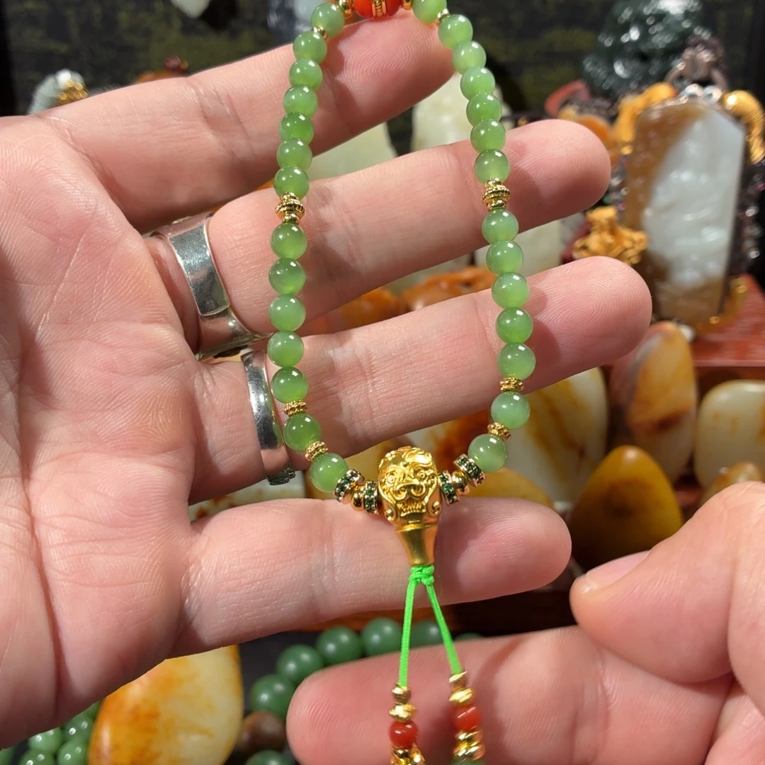 和田玉未镶嵌挂件卡6