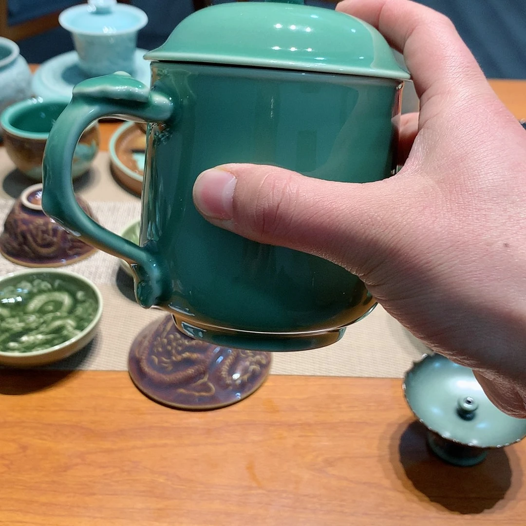 大*哥龙泉青瓷茶具杯子